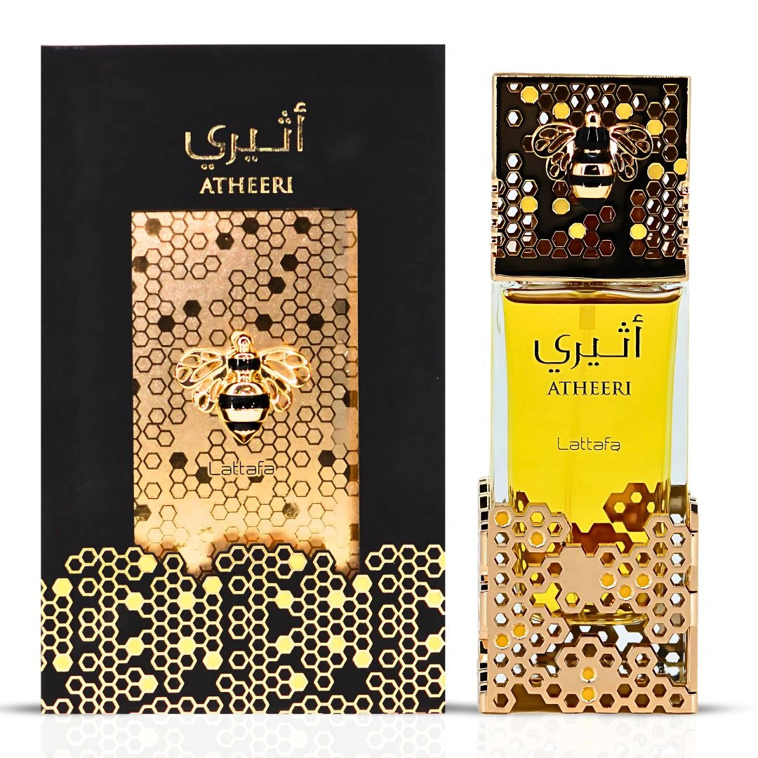 Atheeri & Teriaq Intense Eau de Parfum Sprays 100ml (3.4 oz) by Lattafa | Ethereal Florals Meet Spicy-Sweet Indulgence in This Beautifully Balanced Bundle. (Bundle)