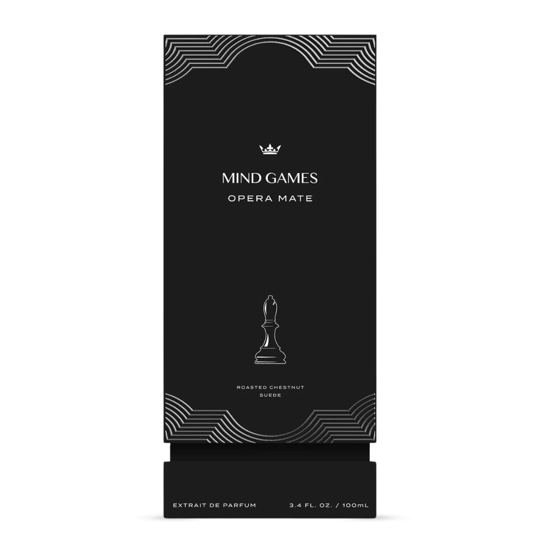 Mind Games Opera Mate Extrait de Parfum 100ml bottle, elegant EDP fragrance with sleek packaging and stylish design.