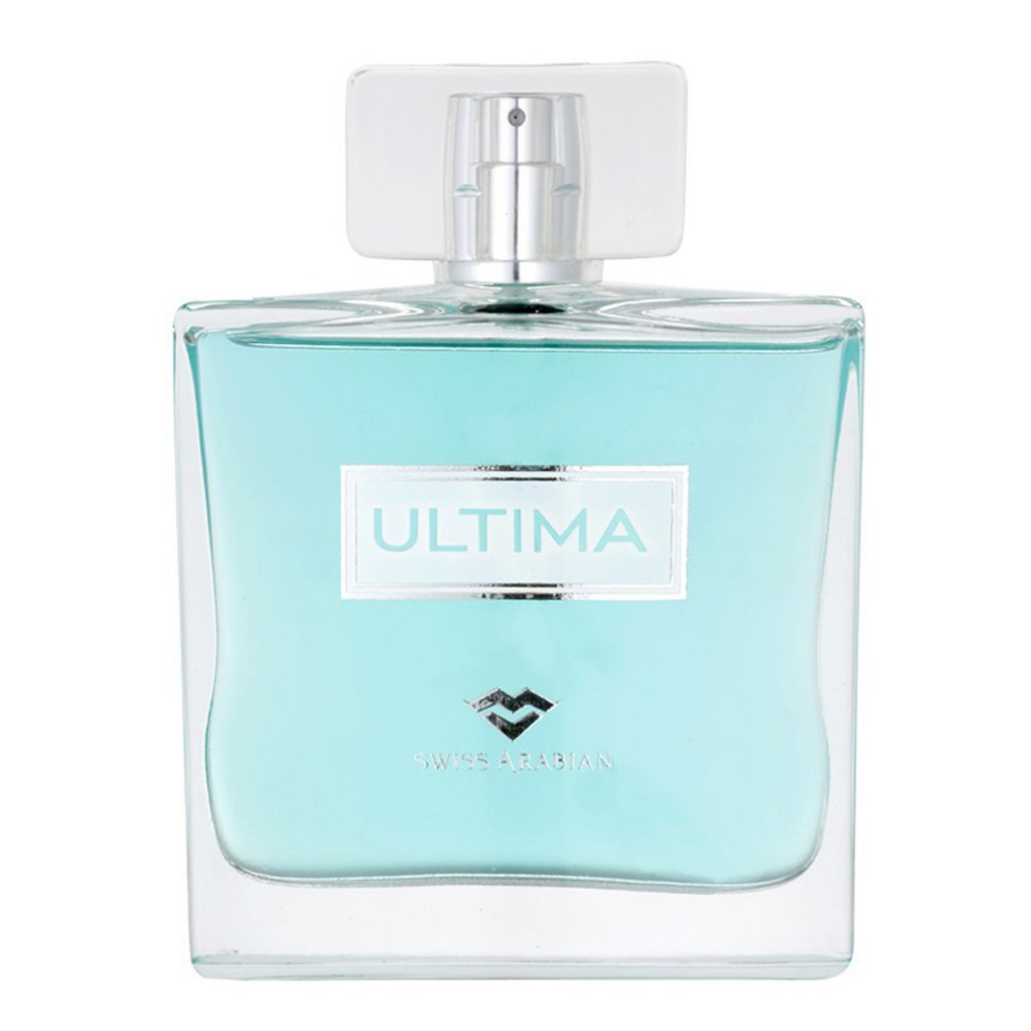 Swiss Arabian Ultima for Men Eau De Parfum 100ml bottle, sleek design, showcasing the men's fragrance packaging.