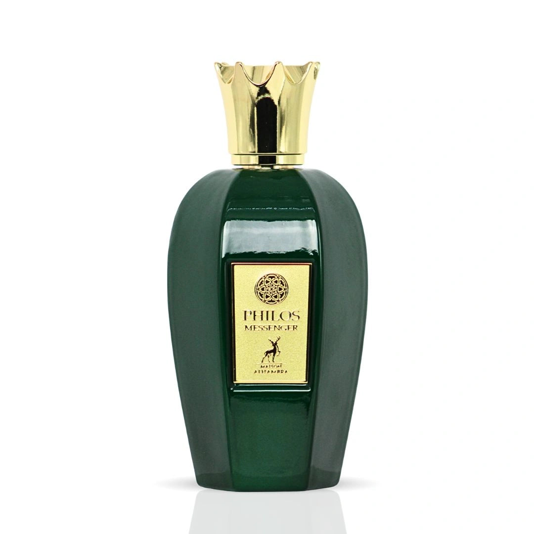 Philos Messenger Eau de Parfum Spray 100ml (3.4 oz) by Maison Alhambra | Citrus Sparks, Floral Grace, Amber Embrace - Intense Oud