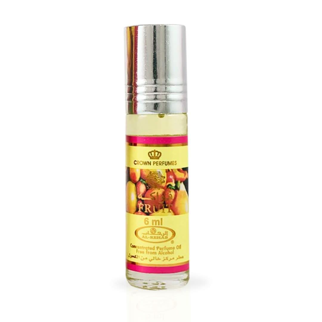 Al Rehab Fruit Perfume Oil CPO in 6ml bottle, concentrated perfume oil with fresh fruit scent, displayed in the image.