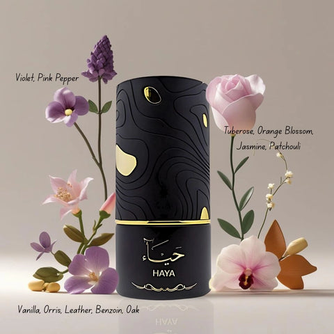 Haya Eau de Parfum Spray 100ml (3.4 oz) by Al Absar | A Whisper of Timeless Elegance - Intense Oud
