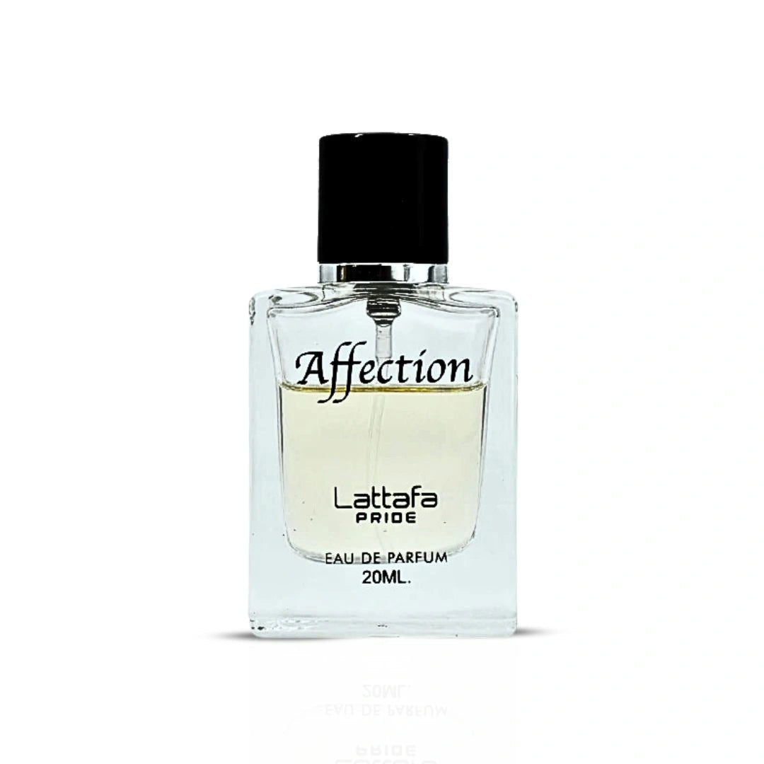 Affection Eau de Parfum Spray 20ml (0.6 oz) by Lattafa Pride (Velvet Pouch) - Intense Oud