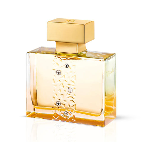 M. Micallef Note Vanillée Eau De Parfum spray 100ml bottle with elegant packaging and floral notes on a white background.