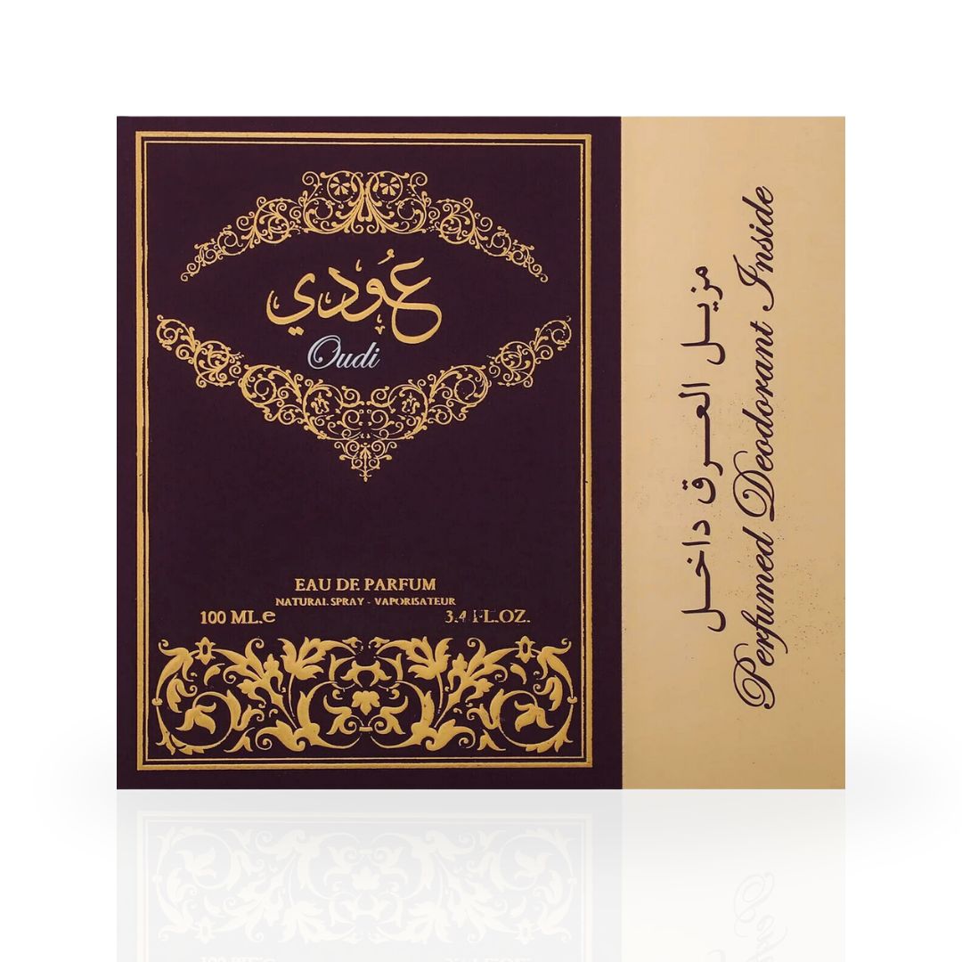 Oudi EDP Spray 100ML (3.4 OZ) With DEO 50ML (1.7 OZ) By Ard Al Zaafaran |  Long Lasting, Luxurious, Captivating Fragrance. - Intense Oud