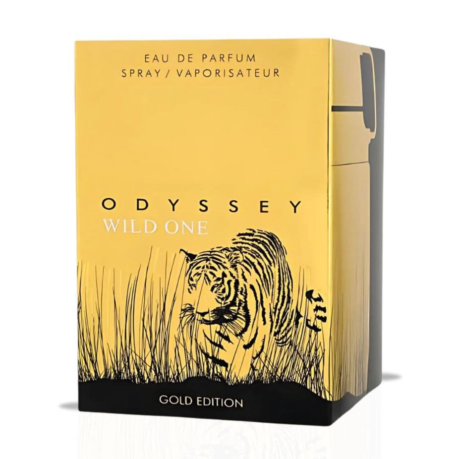 Odyssey Wild One Pour Homme Eau de Parfum spray by Armaf, 60ml bottle with sleek packaging and fragrance details.