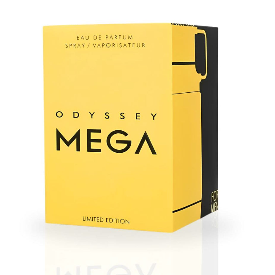 Odyssey Mega Man Limited Edition Eau de Parfum Spray by Armaf, 100ml, featuring sleek bottle design with collectible branding.