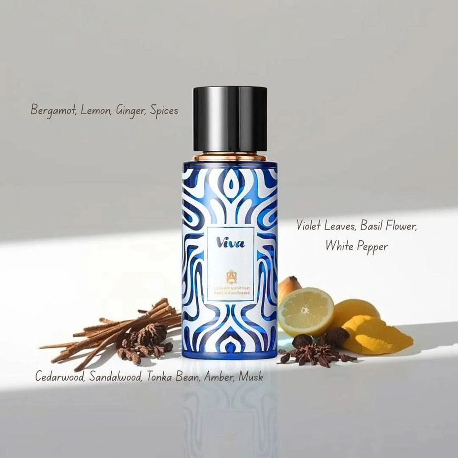 Viva La Vida Extrait de Parfum Spray by Abdul Samad Al Qurashi, 100ml (3.4 oz), showing the elegant perfume bottle and packaging.