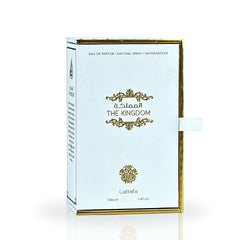 The Kingdom for Men Eau De Parfum Spray 100ML (3.4 OZ) by Lattafa | Long Lasting, Refreshingly Captivating Scent. - Intense Oud