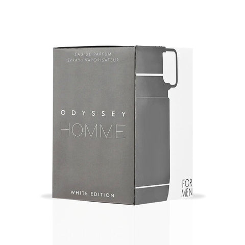 Odyssey Homme White Edition EDP Spray 60ML (2.02 OZ) by Armaf | A Fresh, Zesty Fragrance With Sophisticated Woody Undertones. - Intense Oud