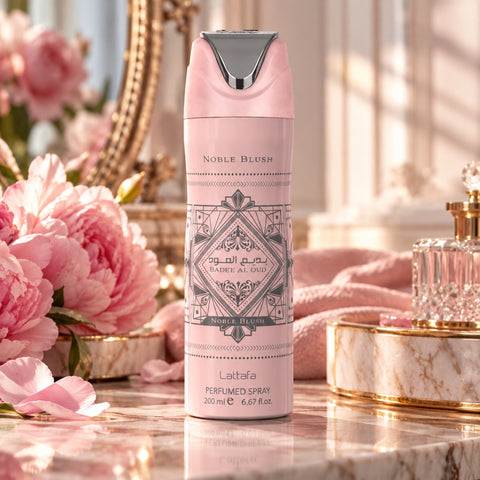 Bad'ee Al Oud Noble Blush Deodorant Spray 200ml (6.8 oz) by Lattafa