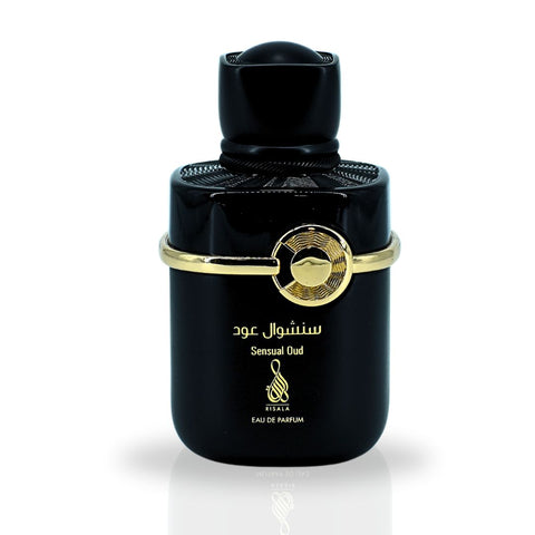 Sensual Oud EDP Spray 100ML (3.4 OZ) By RISALA | Dive Into The Luxurious And Enchanting Essence Of Exotic Fragrance. - Intense Oud