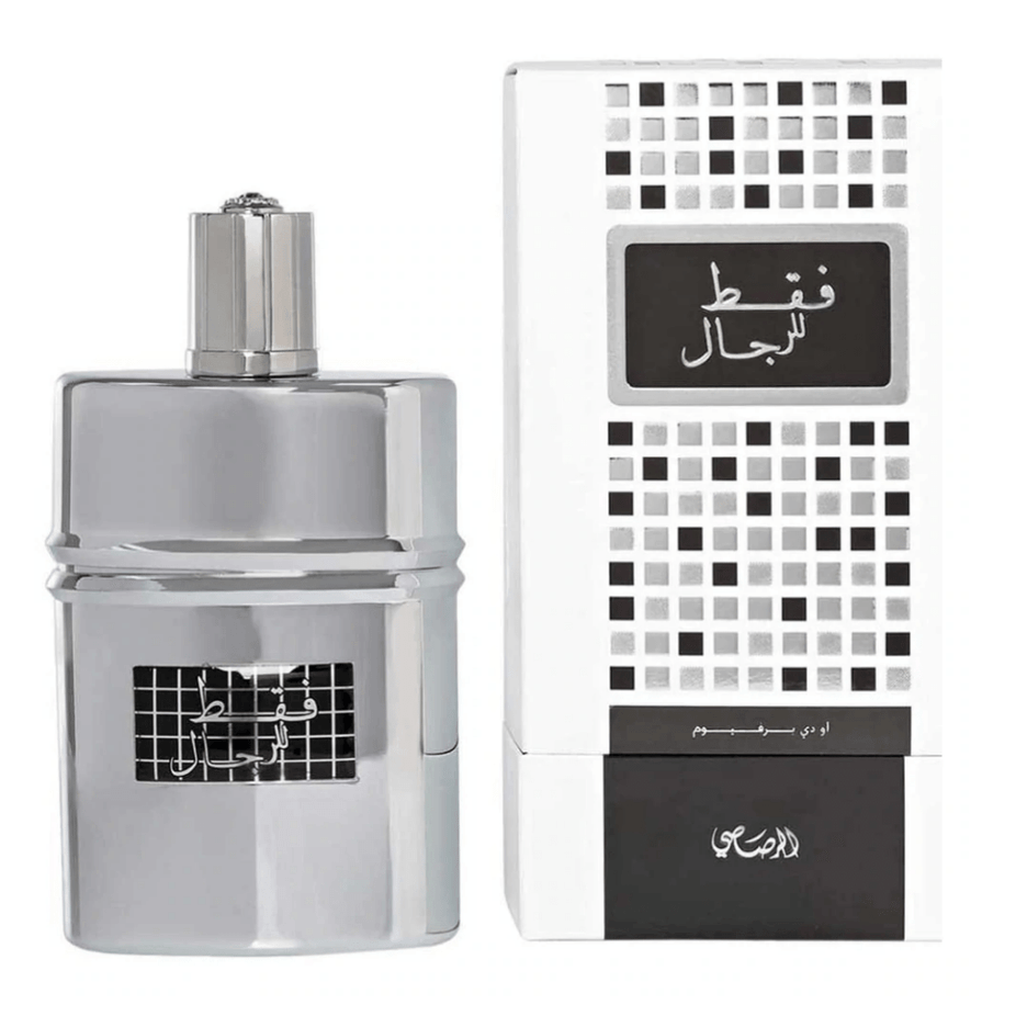 Rasasi Faqat EDP couple perfume set with 100 ML bottles for men and women, featuring elegant packaging and fragrance bottles.