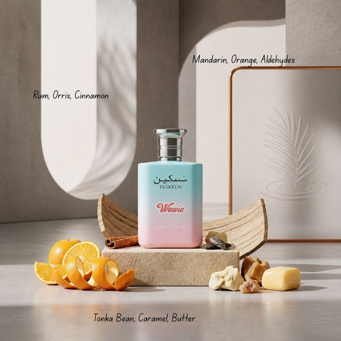 Taskeen Wowie & Lactéa Divina Eau de Parfum Spray 100ml (3.4 oz) by Paris Corner (Bundle)