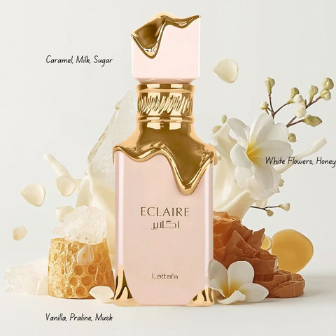 Eclaire, Eclaire Banoffi & Eclaire Pistache Eau de Parfum Sprays 100ml by Lattafa (Bundle) - Intense Oud