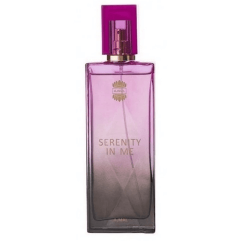 Ajmal Serenity in Me for Women 100ml Eau De Parfum bottle with elegant floral design and soft pastel colors.