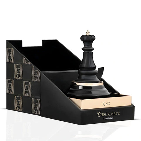 King Check Mate Eau de Parfum Spray 100ml (3.4 oz) by Armaf | Decadent as Dessert, Refined as Royalty - Intense Oud