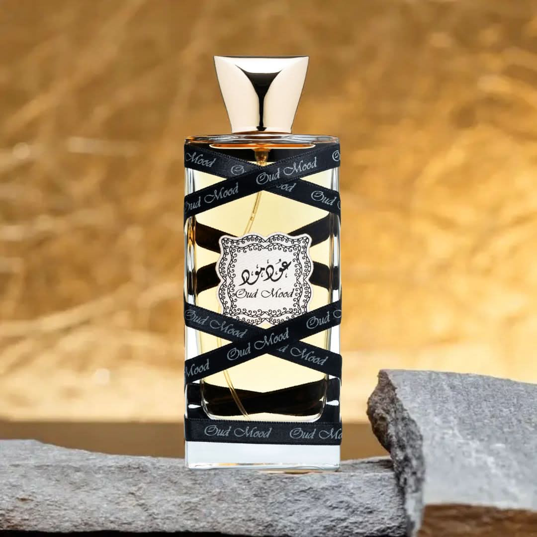 Lattafa Teriaq & Oud Mood Eau de Parfum Spray bundle, 100ml each, featuring elegant bottles with luxurious fragrance designs.