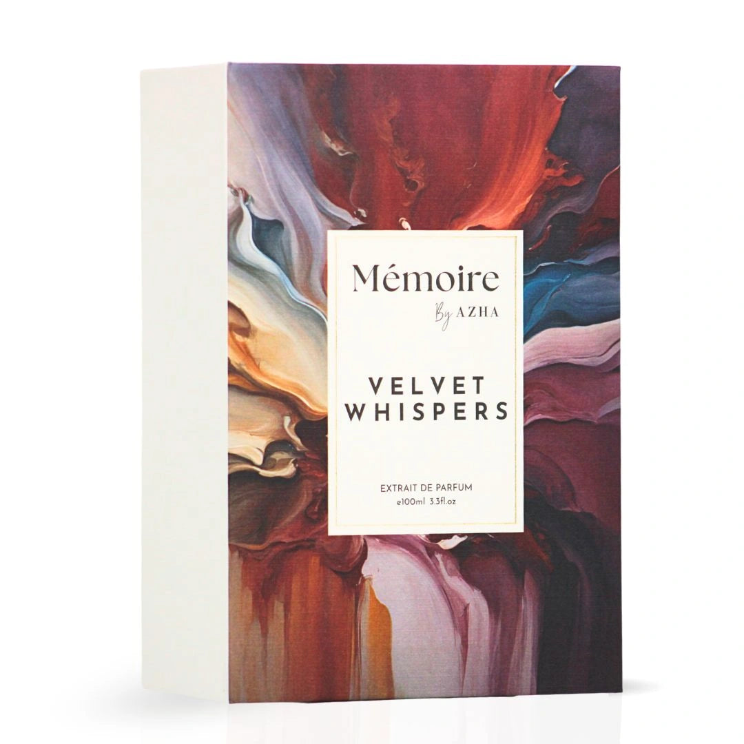 Velvet Whispers Extrait de Parfum Spray 100ml (3.3 Oz) - Memoire Collection by Azha | Soft, Sensual & Unforgettable - Intense Oud