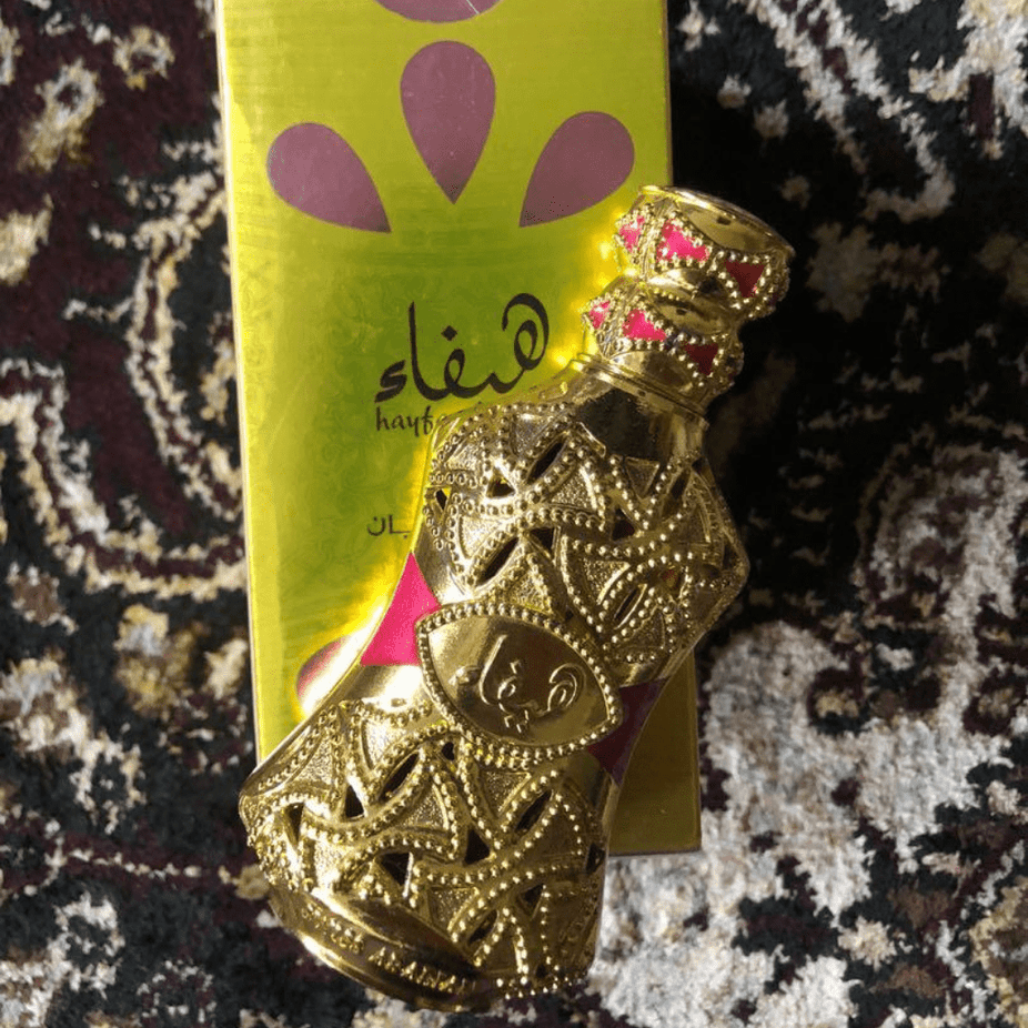 Swiss Arabian Hayfa for Women perfume oil in a 15ml bottle, featuring elegant packaging and a luxurious fragrance.
