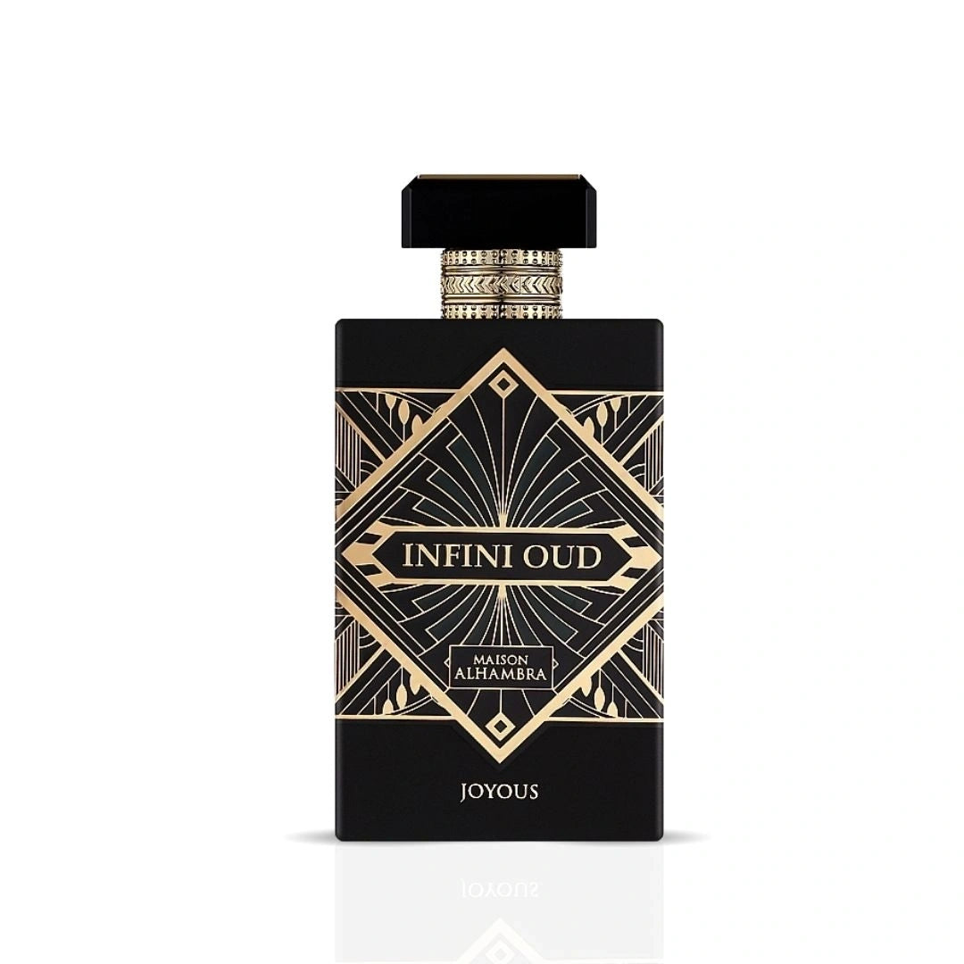 Infini Oud Joyous Eau de Parfum Spray 100ml (3.4 oz) by Maison Alhambra | Oud Unleashed – A Spicy, Sweet Rebellion - Intense Oud