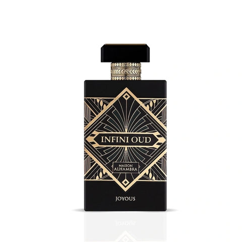 Infini Oud Joyous Eau de Parfum Spray 100ml (3.4 oz) by Maison Alhambra | Oud Unleashed – A Spicy, Sweet Rebellion - Intense Oud