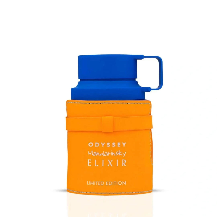 Odyssey Mandarin Sky Elixir Eau de Parfum spray by Armaf, 100ml bottle with elegant packaging and a sleek design.