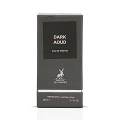 Dark Aoud Eau de Parfum Spray 80ml (2.7 oz) by Maison Alhambra | Spice & Smoke, Softened by Sensual Woods - Intense Oud