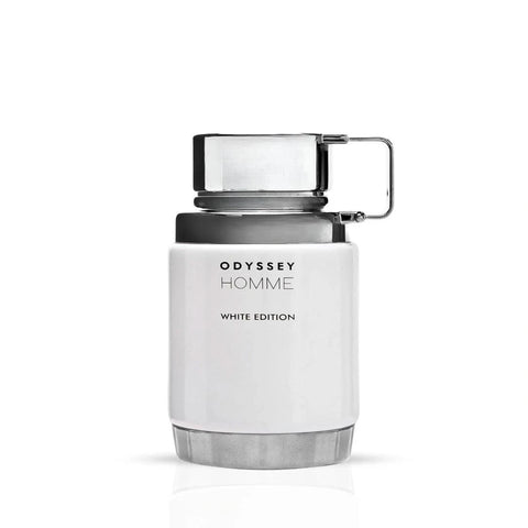 Armaf Odyssey Eau de Montagne Mountain Edition EDP perfume spray in 100ml bottle with velvet pouch, outdoors-inspired fragrance.