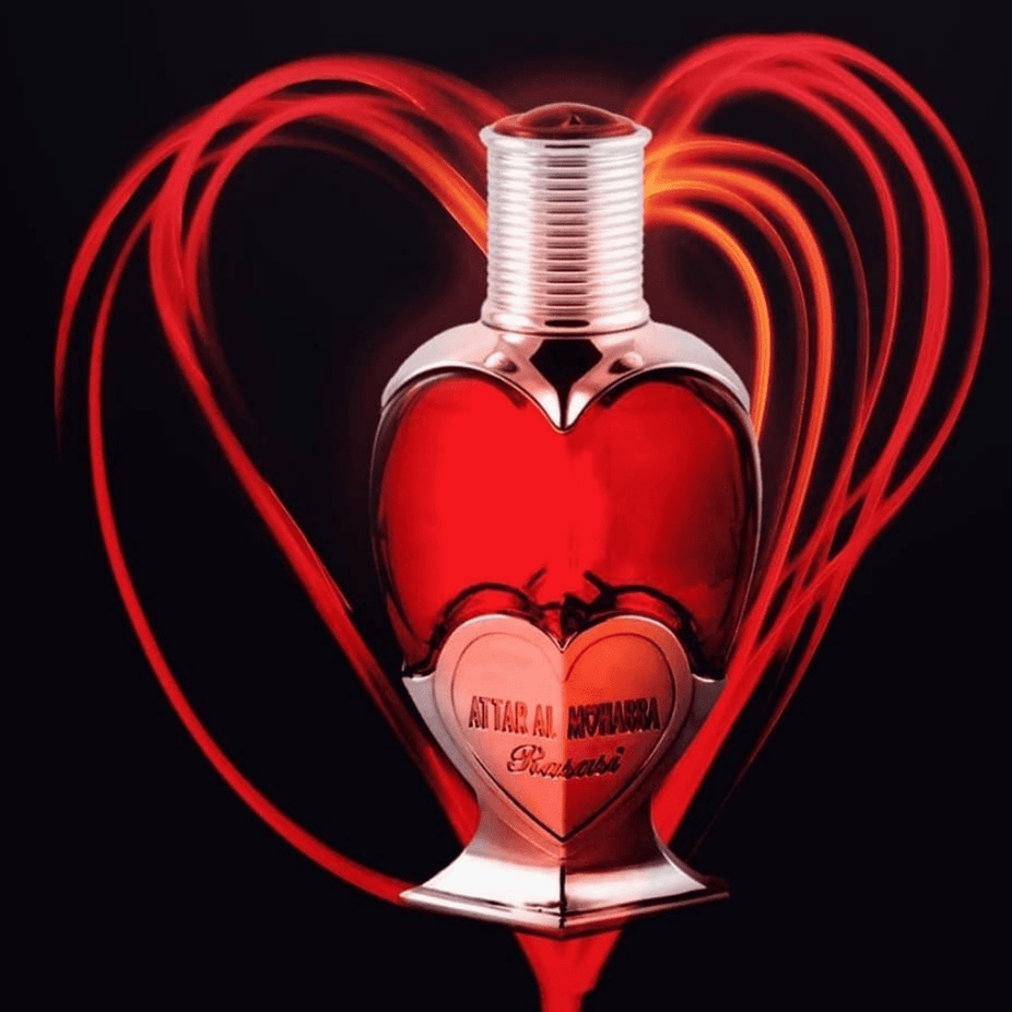 Rasasi Attar Al Mohabba EDP bundle for men and women, 100ml bottles with floral and oriental fragrance bottles shown.