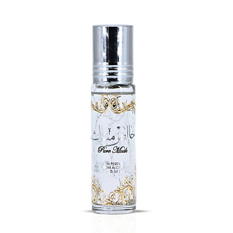 Pure Musk Roll On Perfume Oil CPO 10ML (0.34 OZ) By Ard Al Zaafaran | A Whisper Of Pure White Musk, Perfect For Subtle Elegance. - Intense Oud