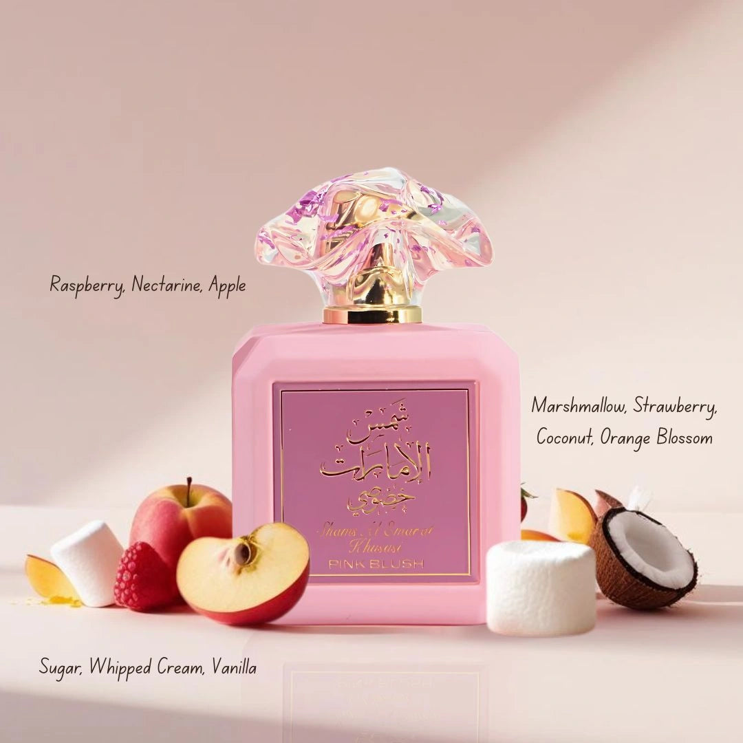 Hawas Pink by Rasasi & Pink Blush by Ard Al Zaafaran - Eau de Parfum Sprays 100ml | Playful Sweetness Meets Timeless Elegance (Pink Bundle) - Intense Oud