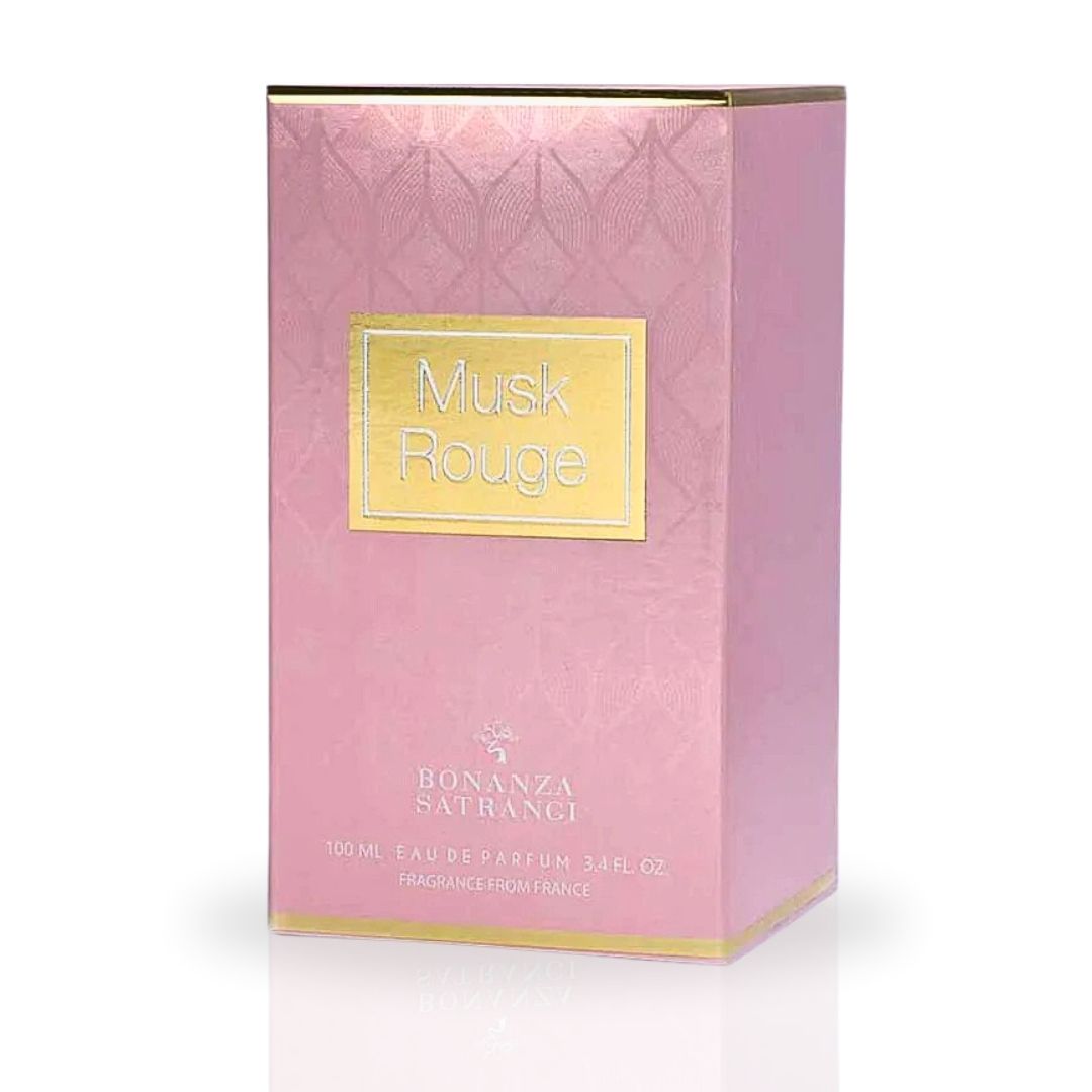 Musk Rouge EDP Spray 100ML (3.4 OZ) by Bonanza Satrangi | Long Lasting, Bold, Dynamic, Unforgettable, Luxurious Fragrances. - Intense Oud