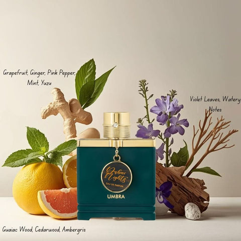 Dubai Nights Umbra & Dubai Night Midnight Eau de Parfum Spray 100ml (3.4 oz) by Armaf (Bundle) - Intense Oud