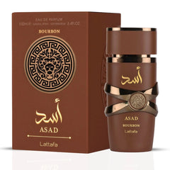 9PM by Afnan & Asad Bourbon by Lattafa – Eau de Parfum Sprays 100ml (3.4 oz) | An Irresistible Duo of Fresh Spice & Warm Indulgence (Bundle)
