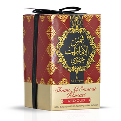 Red Oud Shams Al Emarat Khususi Eau De Parfum Spray 100ML (3.4 OZ) by Ard Al Zaafaran | A Lively Citrus Fragrance with Warm Vanilla & a Hint of Oud. - Intense Oud