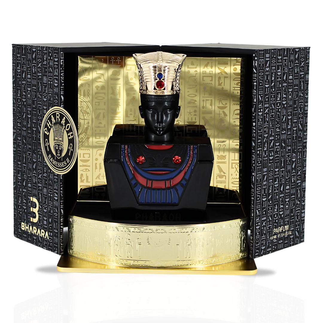Pharaoh Ramesses II Eau De Parfum Spray 100ML (3.4 OZ) By BHARARA | Bold, Spicy & Deeply Smoky With A Luxurious Finish Of Oud, Leather & Vanilla. - Intense Oud