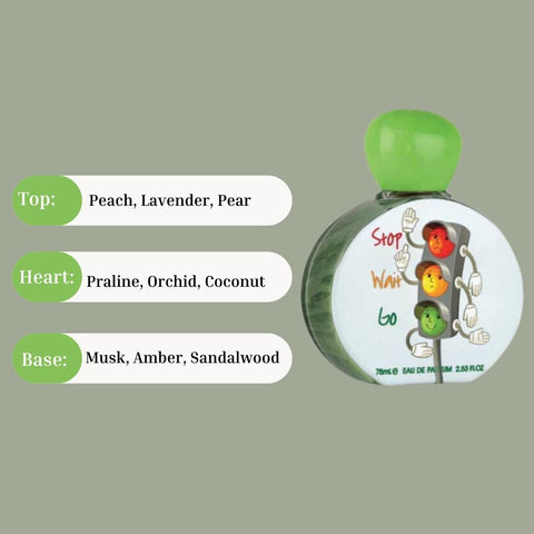 Stop Wait Go For Kids Eau De Parfum Spray 75ML (2.5 OZ) By Lattafa Pride | Fresh, Fruity, Gourmand Fragrance. - Intense Oud