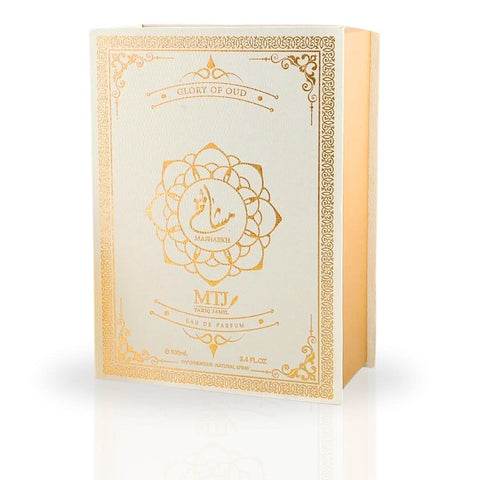 MTJ Mashaekh EDP spray 100ML, unisex perfume bottle with long-lasting woody, citrusy, spicy scent.