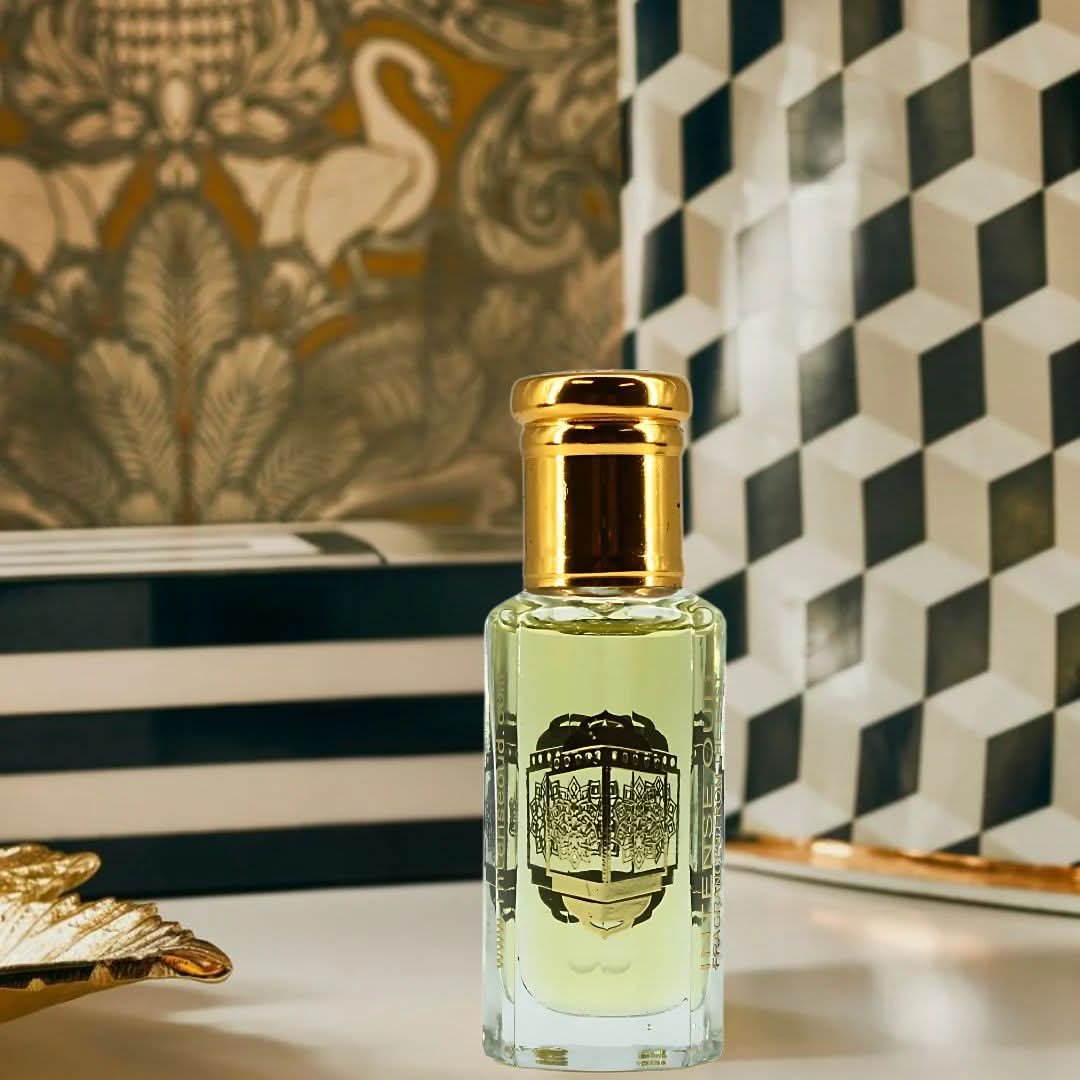 Intense Oud Rouje & Blush perfume oils bundle with black gift box, featuring two 12ml perfume oil bottles.