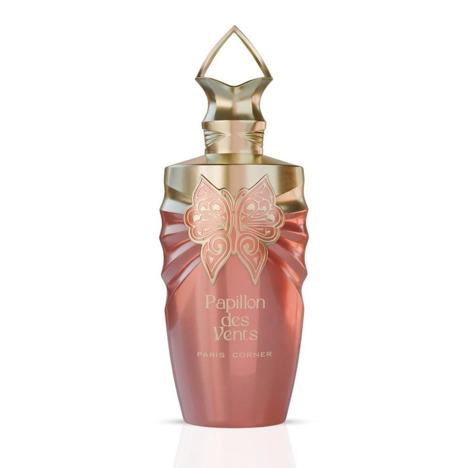 Paris Corner Papillon des Vents Eau de Parfum spray 100ml, elegant glass bottle with floral and citrus notes visible in the image.