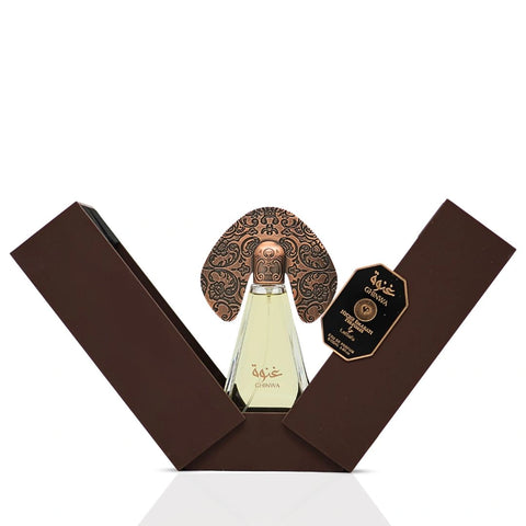 Niche Emarati Ghinwa Eau de Parfum Spray 100ml (3.4 oz) by Lattafa - Intense Oud