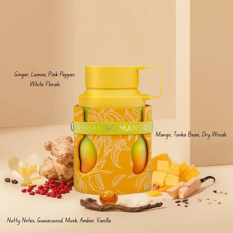 Odyssey Go Mango by Armaf, Sceptre Malachite by Maison Alhambra & Light Jade by Rimal - Eau de Parfum Sprays 100ml (3.4 oz) (Mary's Mango Bundle)
