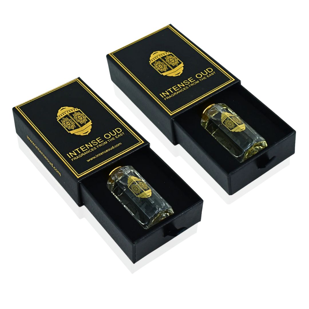 Black Extasy Men & Twinking Sun For Women Perfume Oils 12ML (0.40 OZ) with Black Gift Box by Intense Oud. (BUNDLE) - Intense Oud