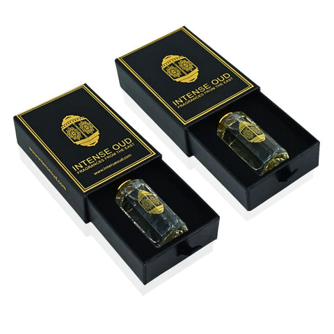 Black Extasy Men & Twinking Sun For Women Perfume Oils 12ML (0.40 OZ) with Black Gift Box by Intense Oud. (BUNDLE) - Intense Oud
