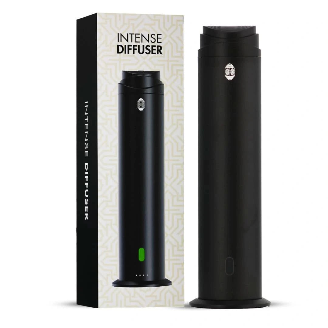 Intense Oud Black Aromatherapy Diffuser with remote, 120ml waterless diffuser, adjustable mist, timer, for home, office, hotel use