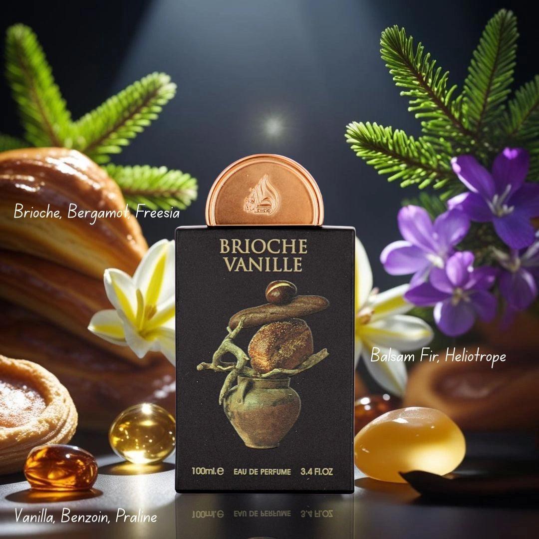 Lattafa Pride Brioche Vanille 3-Piece Eau de Parfum Gift Set | Gourmand Warmth With A Floral-Wooded Twist (Gift Set) - Intense Oud