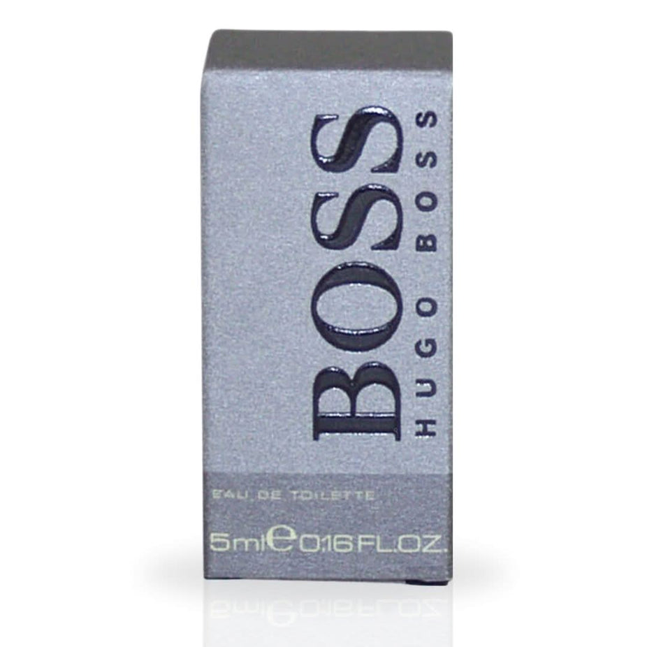 Hugo Boss Boss No. 6 for Men Eau De Toilette mini 5ml bottle, long-lasting luxury fragrance miniature.