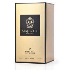 Majestic Pour Homme EDP Spray 100ML (3.4 OZ) by Bonanza Satrangi | Long Lasting, Musky, Woody, Floral, Luxurious Fragrance. - Intense Oud