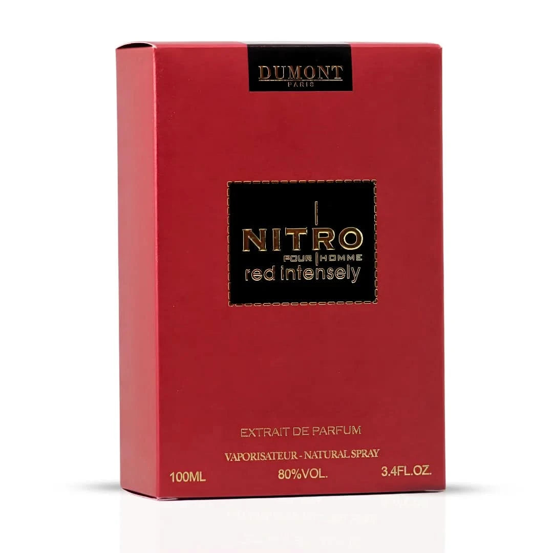 Nitro Red Intensely Extrait de Parfum Spray 100ml (3.4 oz) by Dumont Paris - Intense Oud